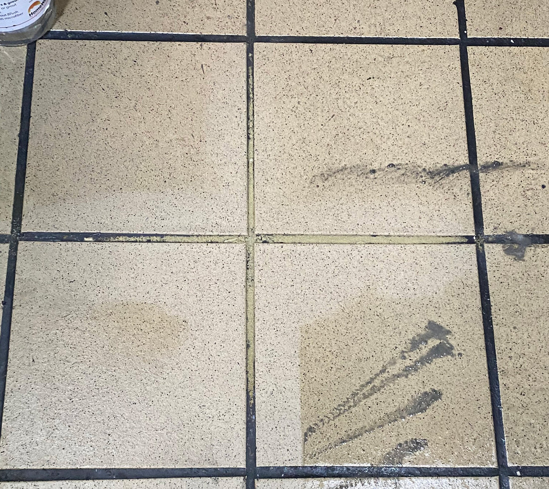 Restaurant Grout Cleaning Test