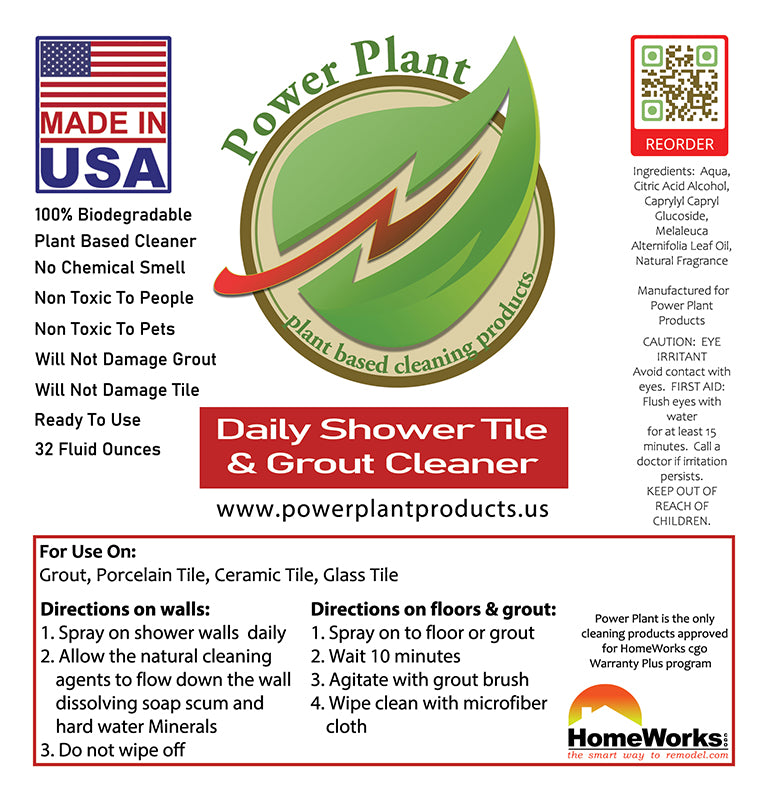 Daily Shower Tile & Grout Cleaner – Power Plant Products LLC